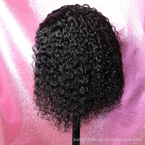 Sunlight Highlight Wig Bob Lace Front Wigs Curly Human Hair 150 S Remy Lace  Wigs With Baby Hair For Women